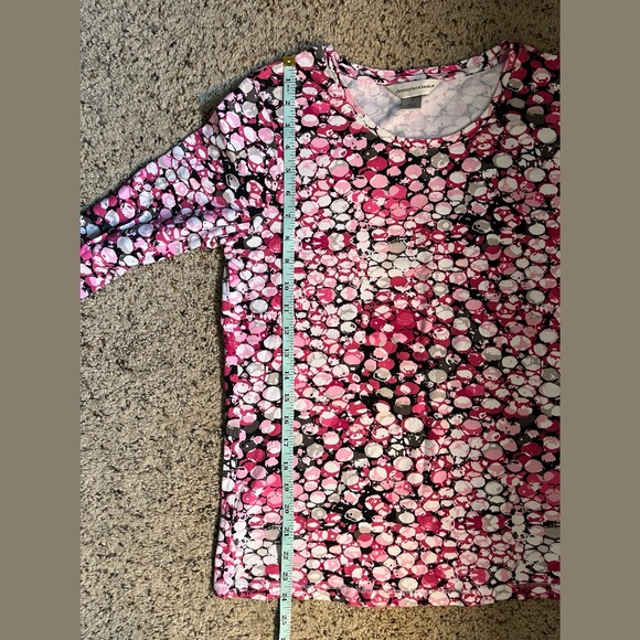 Christopher & Banks 3/4 sleeve shirt top - Picture 6 of 6